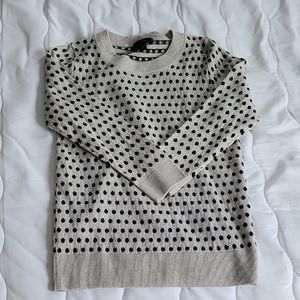 J.Crew Black and Gray Patterned Sweater